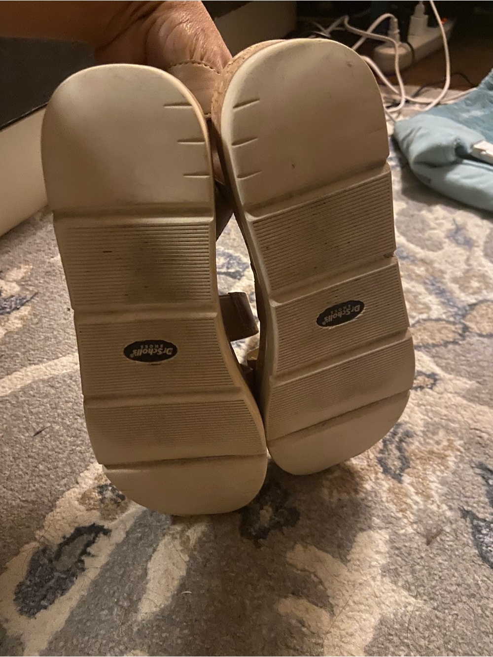 Dr. Scholl's Taupe Strappy Espadrille Platform Sandals - Picture 6 of 7